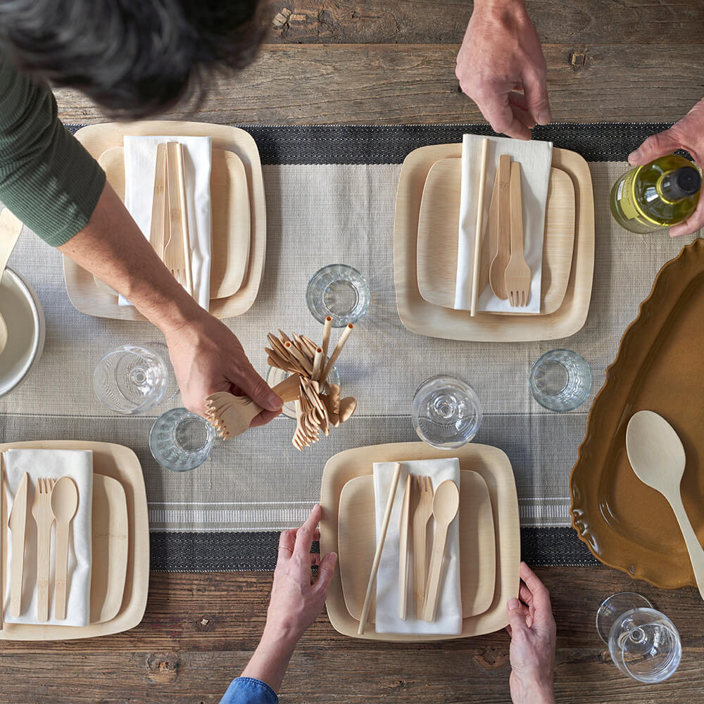 Disposable Bamboo Square Plates - Image 20